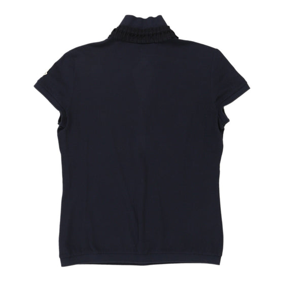 Moncler Polo Shirt - Small Navy Cotton