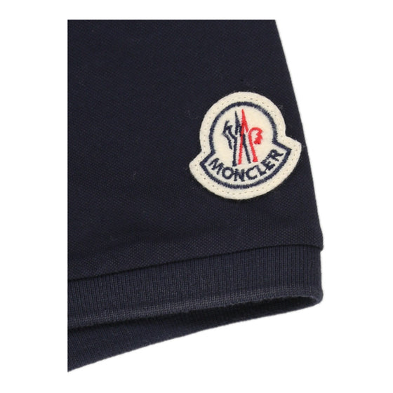 Moncler Polo Shirt - Small Navy Cotton