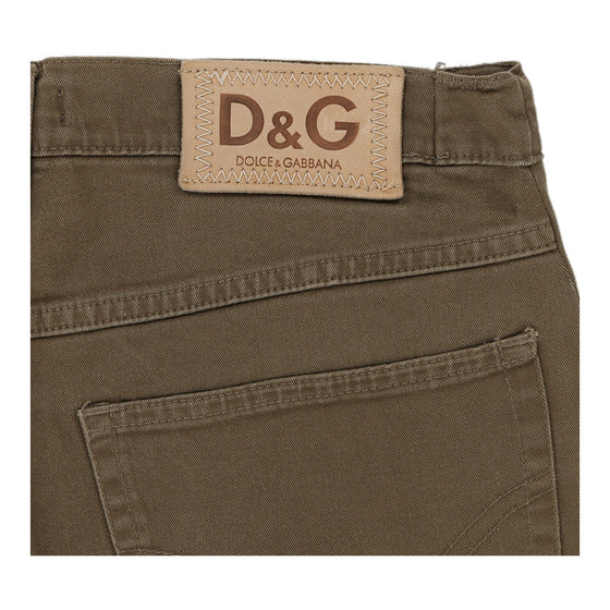 Dolce & Gabbana Boot Cut Jeans - 27W UK 8 Brown Cotton