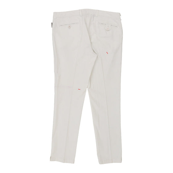 Moncler Trousers - 34W UK 12 White Cotton