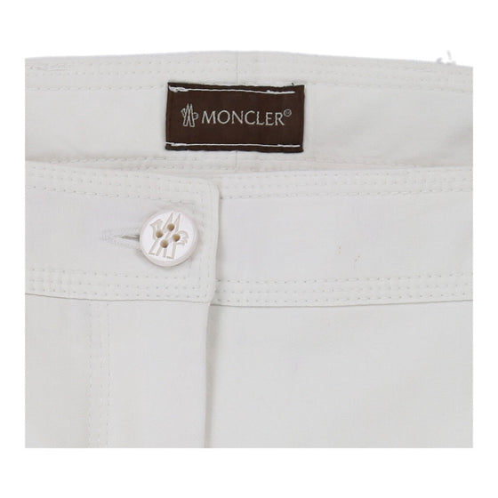 Moncler Trousers - 34W UK 12 White Cotton