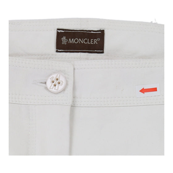 Moncler Trousers - 34W UK 12 White Cotton