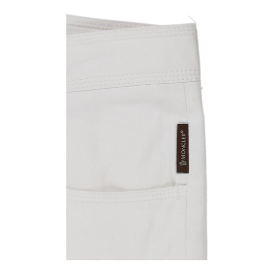 Moncler Trousers - 34W UK 12 White Cotton