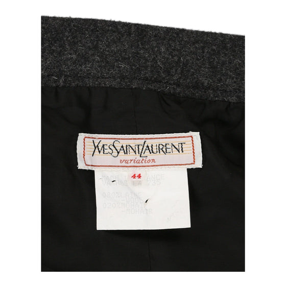 Yves Saint Laurent Skirt - 30W UK 10 Grey Wool Blend