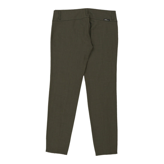 Moschino Jeans Trousers - 36W UK 12 Green Cotton