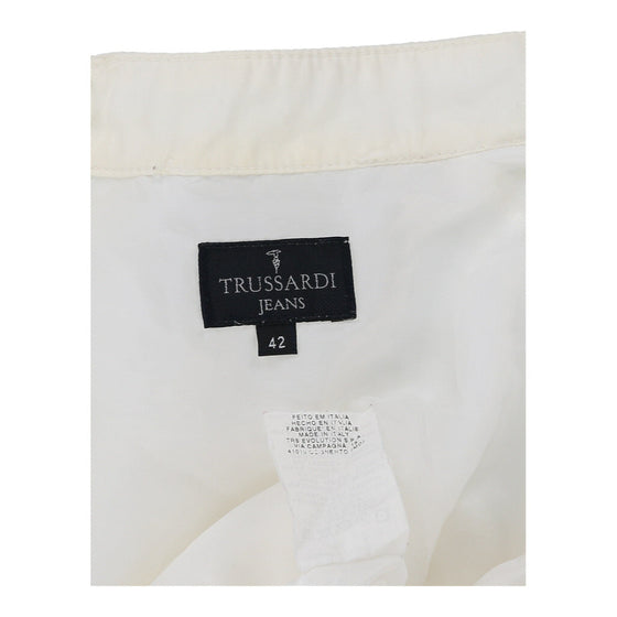 Trussardi Jeans Jacket - Small White Cotton