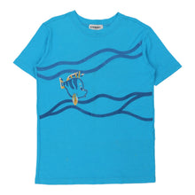  Flounder, The Little Mermaid Iceberg T-Shirt - XL Blue Cotton Blend