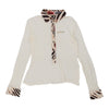 Cavalli Class Long Sleeve Polo Shirt - Small White Cotton