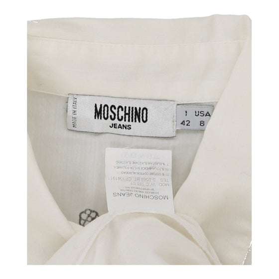 Moschino Jeans Shirt - Small White Cotton