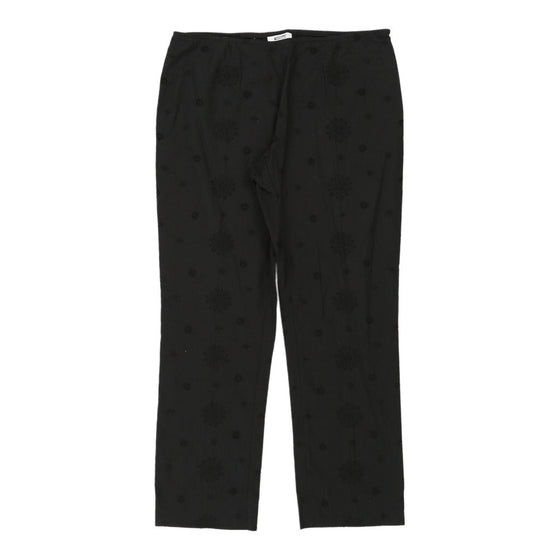 Cheap & Chic Moschino Trousers - 32W UK 12 Black Cotton