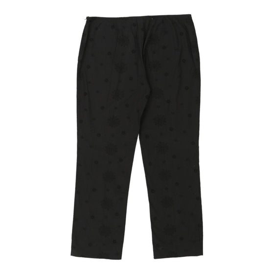 Cheap & Chic Moschino Trousers - 32W UK 12 Black Cotton