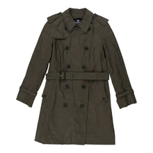  Aquascutum Trench Coat - Medium Grey Cotton