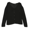 Versus By Versace Cardigan - XL Black Viscose