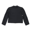 Pierre Cardin Cropped Blazer - Medium Black Cotton