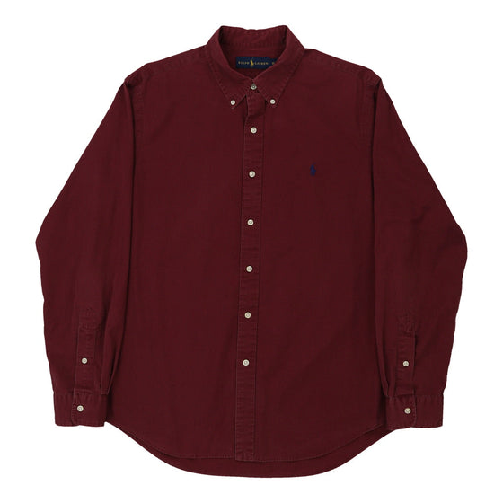 Vintage burgundy Ralph Lauren Shirt - mens x-large