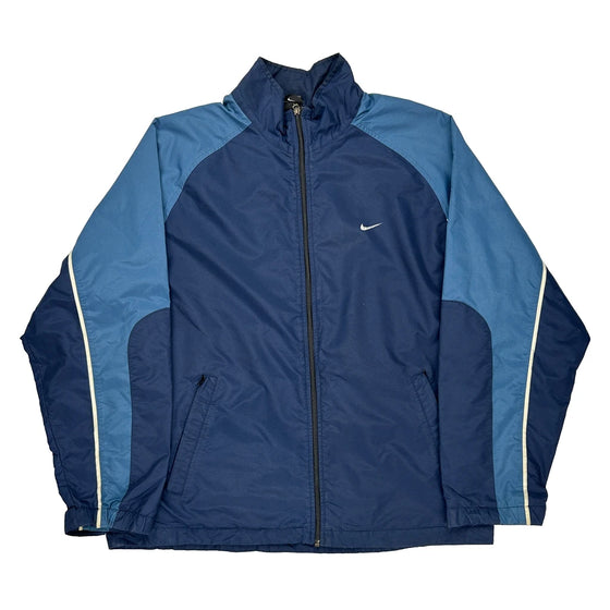 Nike Waterproof Windbreaker - Large Blue Polyester