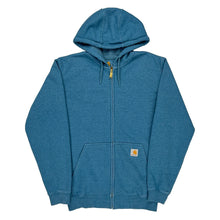  Carhartt Oversized Zip Up - Small Turquoise Cotton Blend