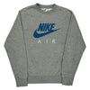 Nike Air Nike Graphic Sweatshirt - Small Grey Cotton Blend