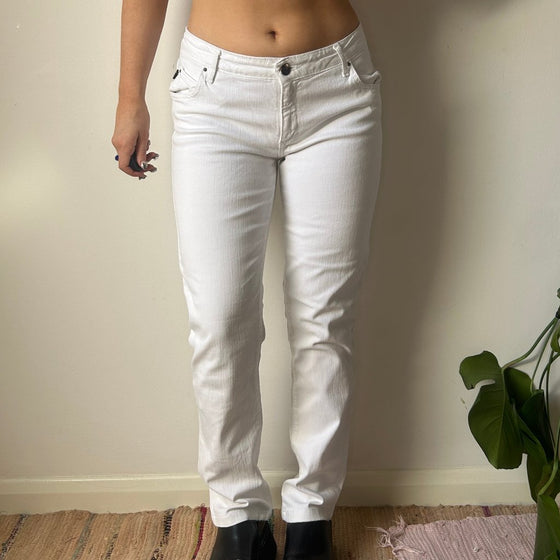 Vintage white Just Cavalli Jeans - womens 29" waist