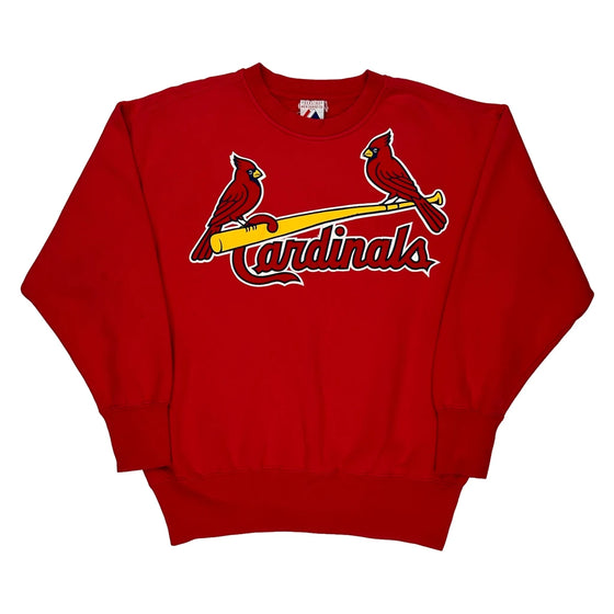 Cardinals Majestic Graphic Sweatshirt - XL Red Cotton Blend