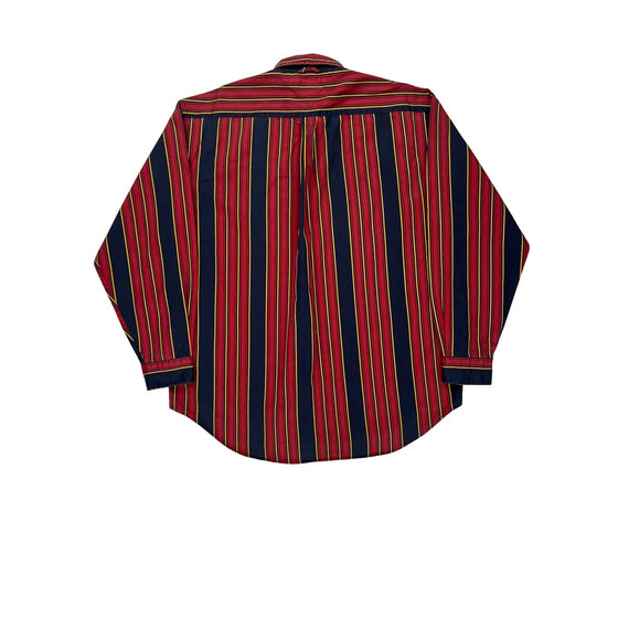 Tommy Hilfiger Striped Shirt - Large Multicoloured Cotton