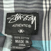 Stussy Checked Jacket - Medium Black Cotton