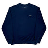 Nike Sweatshirt - XL Navy Cotton Blend