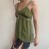 Vintage green Fiondotinta Cami Top - womens small