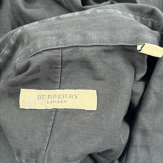 Burberry Shirt - Medium Black Cotton