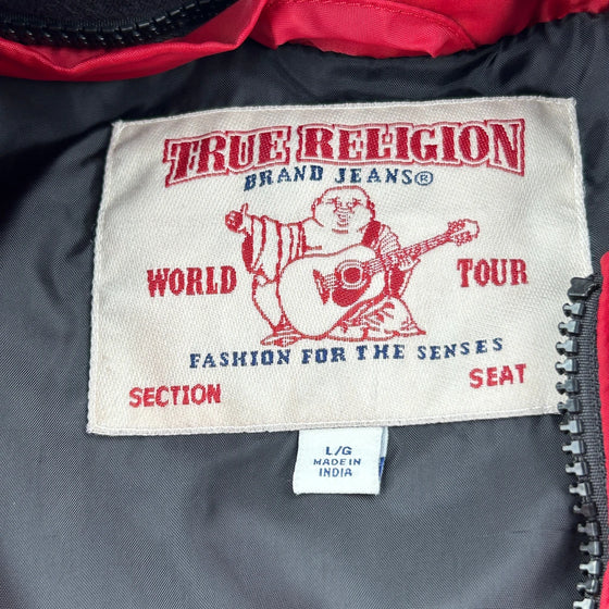 True Religion Puffer - Large Red Polyester