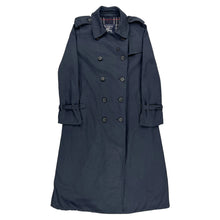  Burberry Trench Coat - Medium Navy Cotton Blend