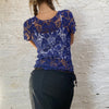 Vintage blue Unbranded Crochet Top - womens medium