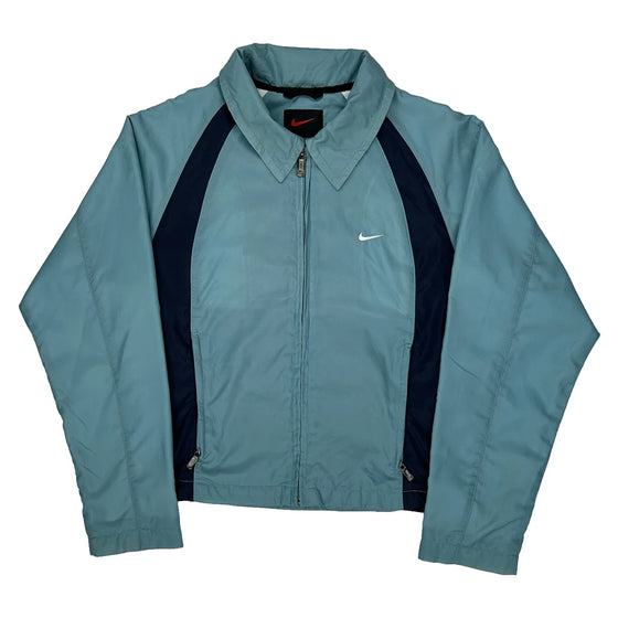 Nike Track Jacket - Small Blue Polyester