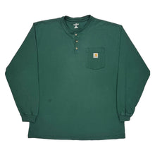  Carhartt Long Sleeve T-Shirt - XL Green Cotton