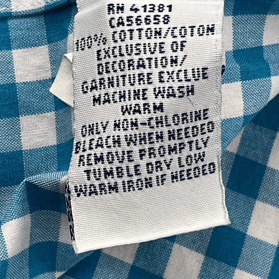 Ralph Lauren Checked Shirt - XL Blue Cotton