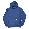 Carhartt Oversized Hoodie - Medium Blue Cotton Blend