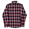 Wrangler Checked Shirt - Medium Red Cotton Blend