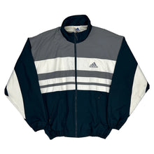  Adidas Logo Adidas Track Jacket - Medium Grey Polyester