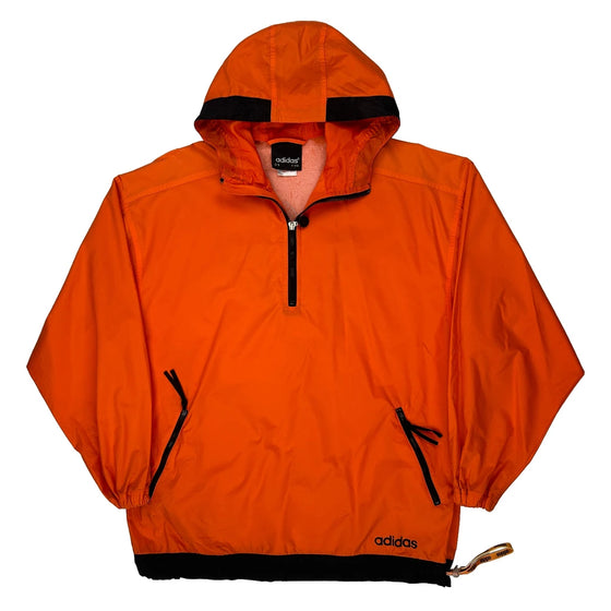 3 Stripes Adidas Jacket - Medium Orange Polyamide