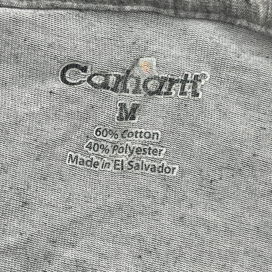 Carhartt Long Sleeve T-Shirt - Medium Grey Cotton Blend