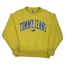  Tommy Jeans Graphic Sweatshirt - Medium Yellow Cotton