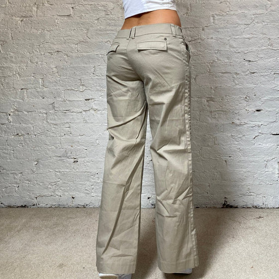 Vintage beige Esprit Trousers - womens 33" waist