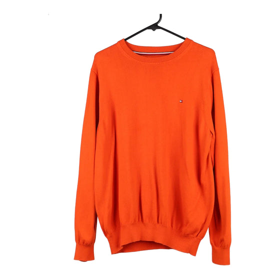 Orange tommy store hilfiger jumper