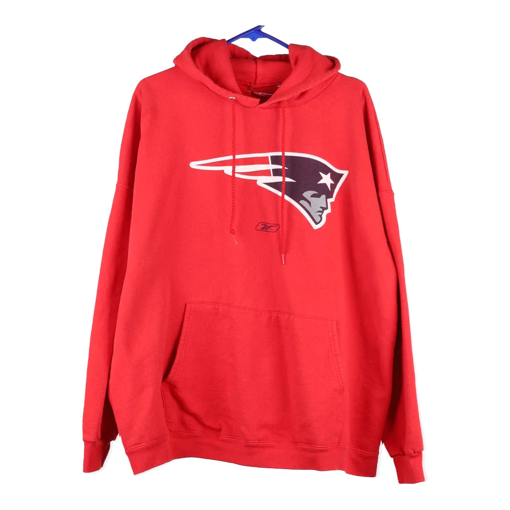 New England Patriots Reebok Hoodie Sweatshirt (Men's XL) Blue