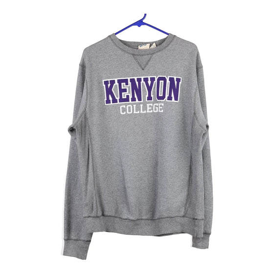 Vintage grey Kenyon College Blue 84 Sweatshirt - womens medium