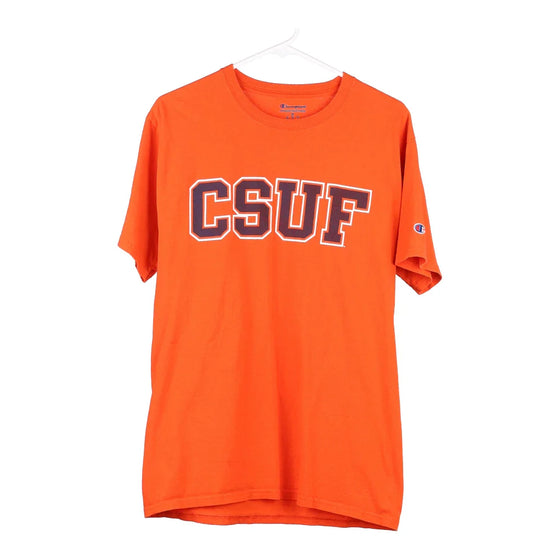 Vintage orange CSUF Champion T-Shirt - mens medium