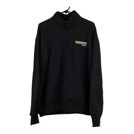 Vintage black HD Supply Champion 1/4 Zip - mens x-large