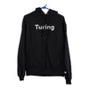 Vintage black Turing Champion Hoodie - mens medium