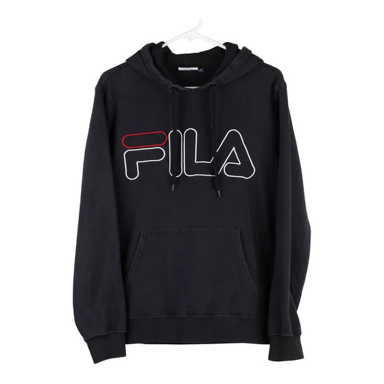 Vintage black Fila Hoodie - mens small