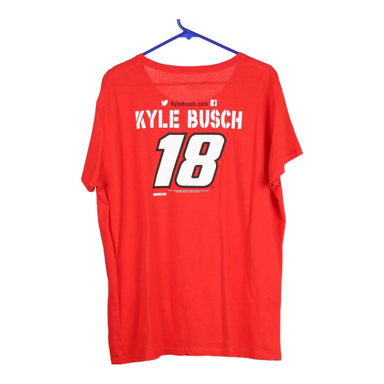 Vintage red Kyle Busch #18 Chase Authentics T-Shirt - womens xx-large